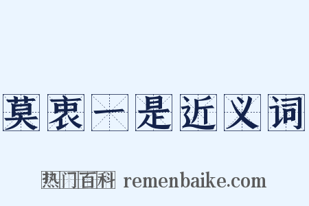 莫衷一是近义词是什么意思的图片
